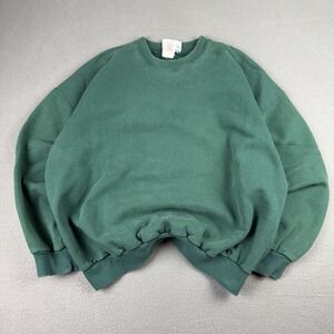 Vintage 90s Streetwear Mens Size L Blank Crewneck Sweatshirt Green 90s Canada